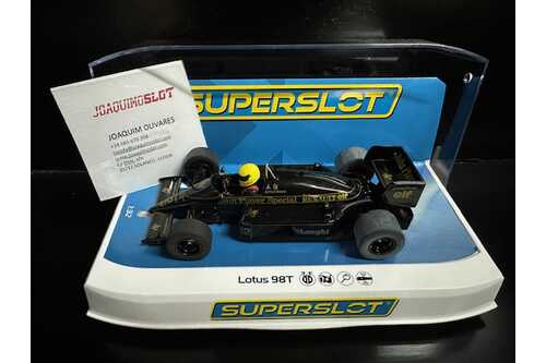 superslot h4529 lotus 98t 1986 detroit gp ayton senna